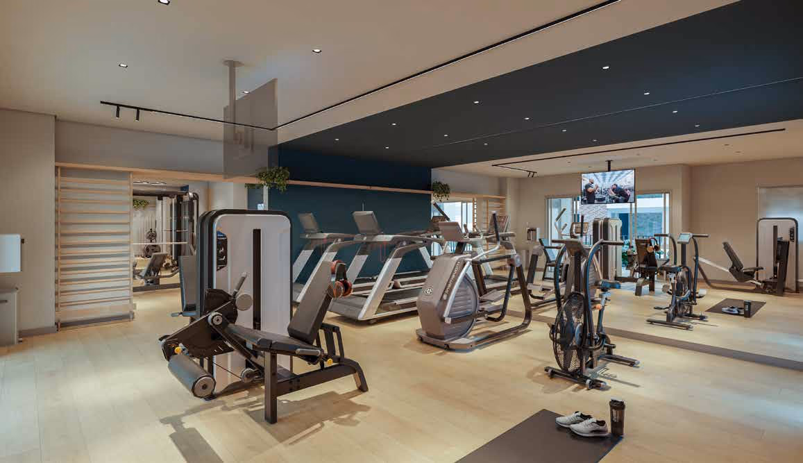 Perspectiva ilustrada — Academia no Riviera Home Resort