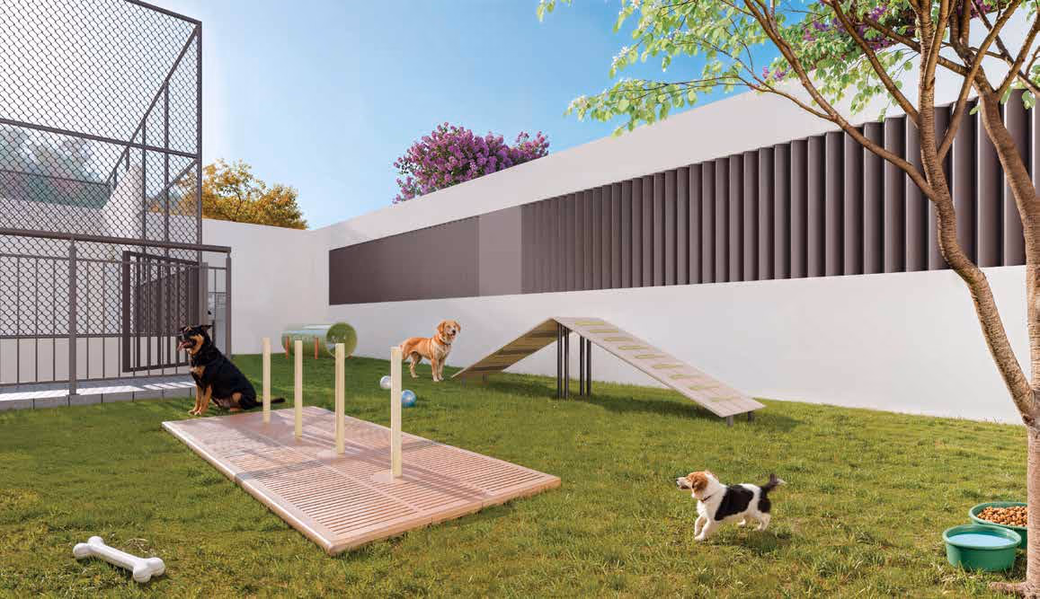 Perspectiva ilustrada — Pet place no Riviera Home Resort