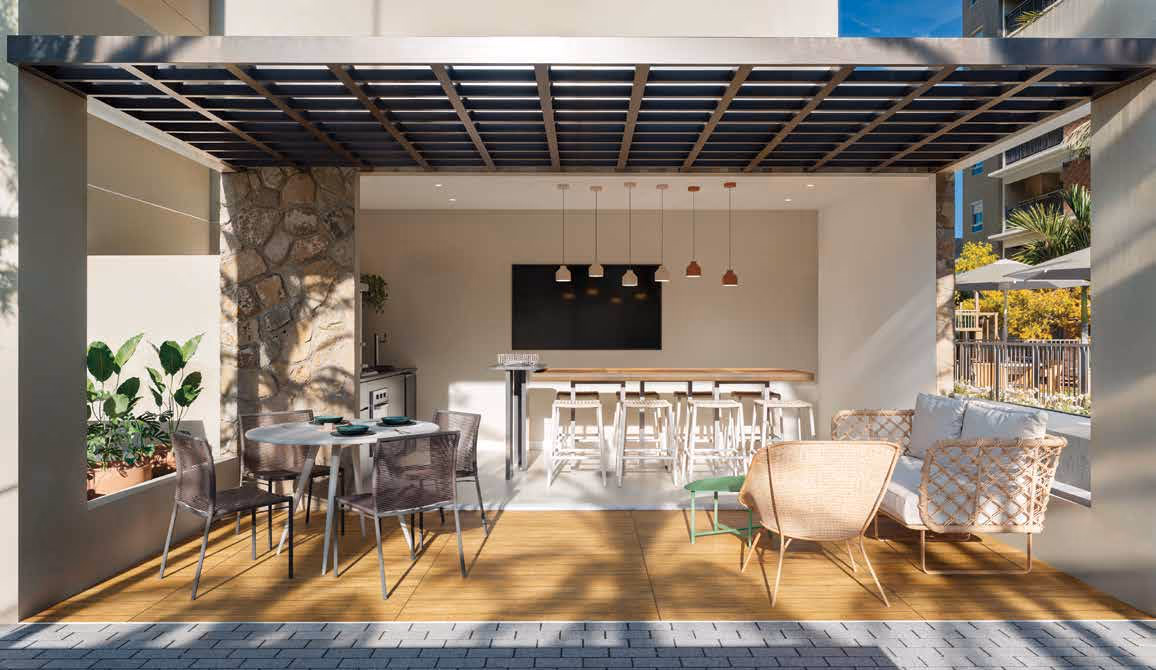 Perspectiva ilustrada — Sports bar no Riviera Home Resort